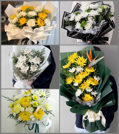 贵州黔南州平塘县塘边镇新店村白事花束代送